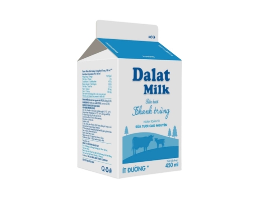 Sữa Thanh Trùng Dalatmilk Ít Đường 450ml Dalatmilk ảnh 0