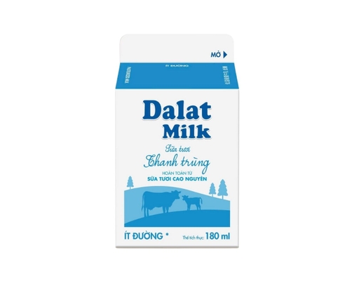 Sữa Thanh Trùng Dalatmilk Ít Đường 180ml Dalatmilk ảnh 0
