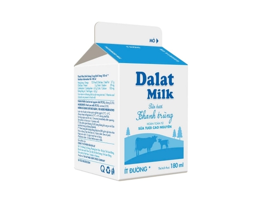 Sữa Thanh Trùng Dalatmilk Ít Đường 180ml Dalatmilk ảnh 1