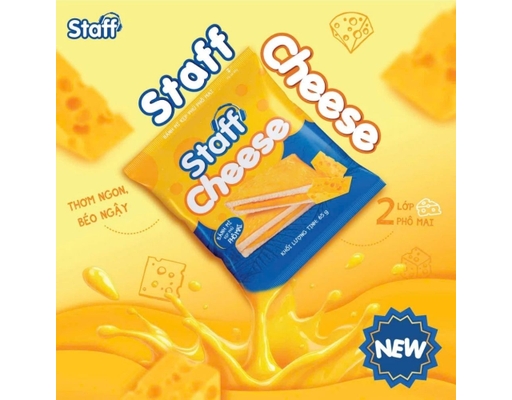 Bánh Mì Kẹp Phủ Phô Mai Staff 65g Staff ảnh 1