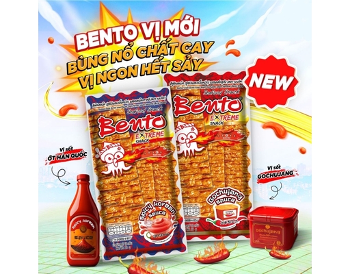 Snack Hải Sản Vị Sốt Gochujang Hiệu 18g Bento ảnh 2