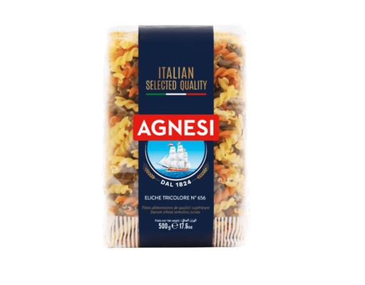 Nui Xoắn Rau Củ 3 Màu Eliche Tricolori 500g Agnesi ảnh 0