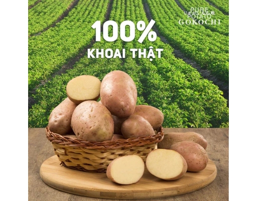 Snack Khoai Tây C Vị Muối Tự Nhiên 115g Gokochi ảnh 2