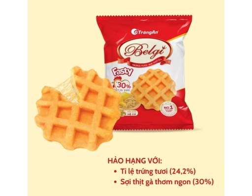 Bánh Trứng Sợi Thịt Gà Fasty 156g Tràng An ảnh 1