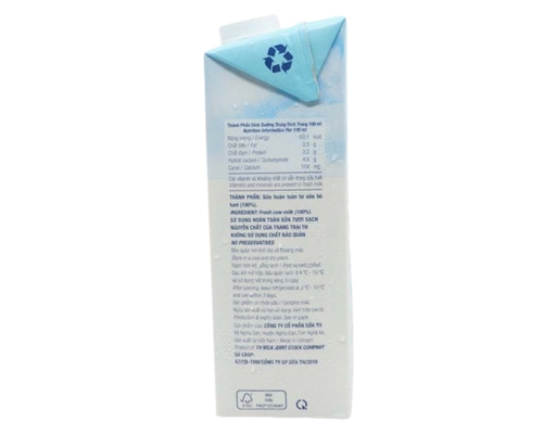 Sữa Tươi Tiệt Trùng Th True Milk Không Đường Hộp 1L TH True Milk ảnh 1