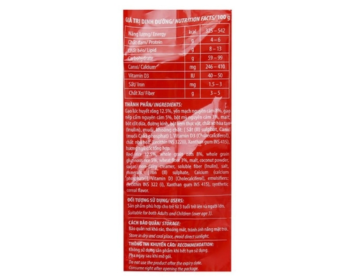 Bột Ngũ Cốc Gạo Lứt Canxi 600g Việt Đài ảnh 3