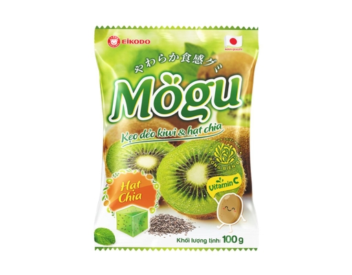 Kẹo Dẻo Vị Kiwi & Hạt Chia Mogu 100g Eikodo ảnh 0