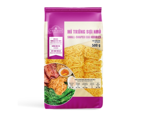 Mì Trứng Sợi Nhỏ 500g TOPVALU ảnh 2