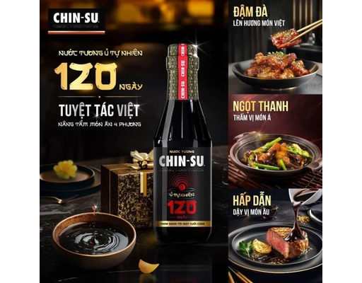 Nước Tương Chin-Su Ủ Tự Nhiên 120 Ngày 300ml Chin-Su ảnh 2