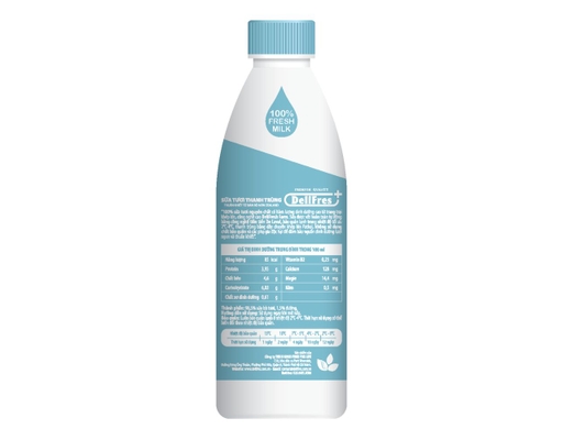 Sữa Tươi Thanh Trùng Ít Đường 900ml Delifres+ ảnh 1