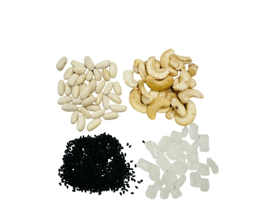 Set Nguyên Liệu Sữa Hạt Đậu Trắng, Hạt Điều, Mè Đen Lý Tưởng 115g Thực Phẩm Lý Tưởng ảnh 1