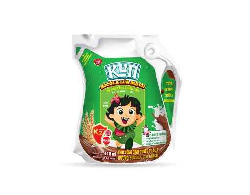 Sữa Kun Socola Lúa Mạch Túi 110ml - AEONESHOP