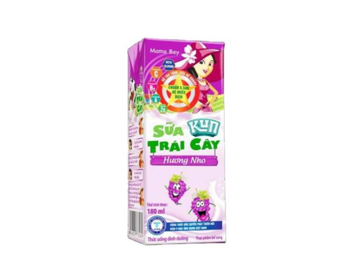 Thùng 48 Hộp Sữa Trái Cây Lof Kun Hương Nho 180ml Kun ảnh 2