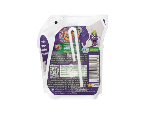 Sữa Trái Cây Lof Kun Hương Nho Túi 110ml Kun ảnh 2