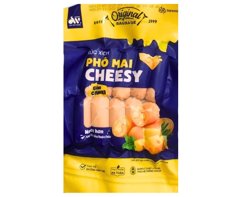 Xúc Xích Phô Mai Cheesy 250g Đức Việt ảnh 0