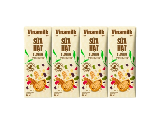 Lốc 4 Hộp Sữa Hạt 9 Loại Hạt Vinamilk Super Nut Ít Đường 180ml Vinamilk ảnh 0