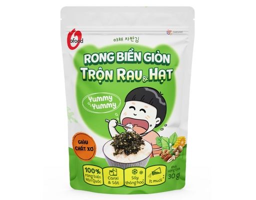 Rong Biển Giòn Trộn Rau Và Hạt 30g O'Food ảnh 0