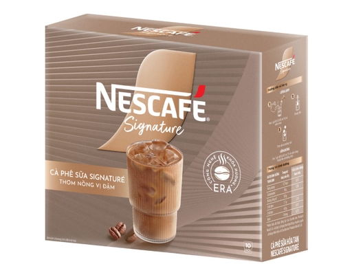 Hộp Cà Phê Sữa Signature 10 Gói x 28 g Nescafé ảnh 1
