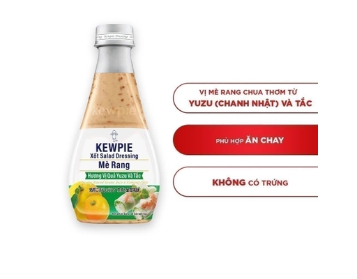 Nước Xốt Mè Rang Vị Quả Yuzu Và Tắc 210ml Kewpie ảnh 1