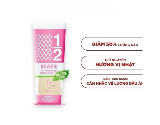 Xốt Mayonnaise Vị Nhật 1/2 Chất Béo 130g Kewpie ảnh 1