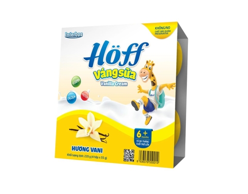 Lốc 4 Váng Sữa Vani - 4 x 55g Hoff ảnh 0