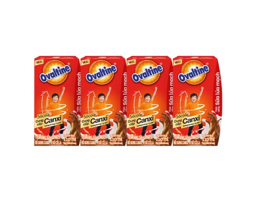 Lốc 4 Hộp Sữa Cacao Lúa Mạch Canxi Ovaltine 110ml Ovaltine ảnh 0