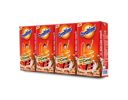 Lốc 4 Hộp Sữa Cacao Lúa Mạch Canxi Ovaltine 110ml Ovaltine ảnh 1