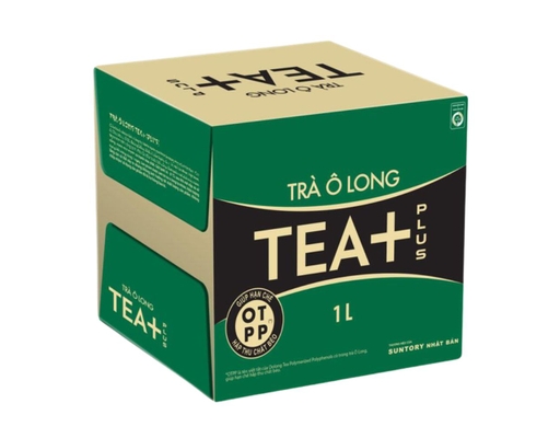 Thùng 12 Chai Trà Olong Tea+ 1L Tea Plus ảnh 1
