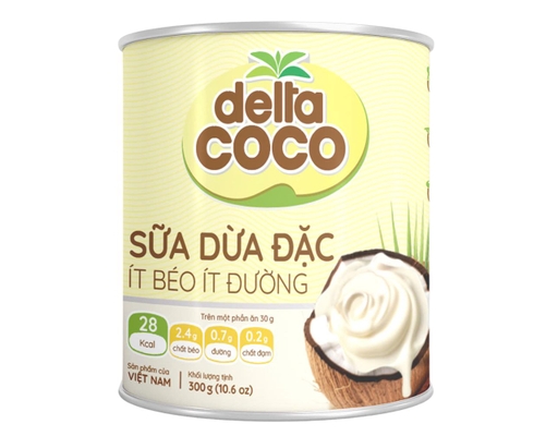 Kem Sữa Dừa Đặc Ít Béo Delta Coco Lon 300g Delta Coco ảnh 0