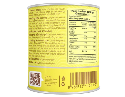 Kem Sữa Dừa Đặc Béo Delta Coco Lon 300g Delta Coco ảnh 2