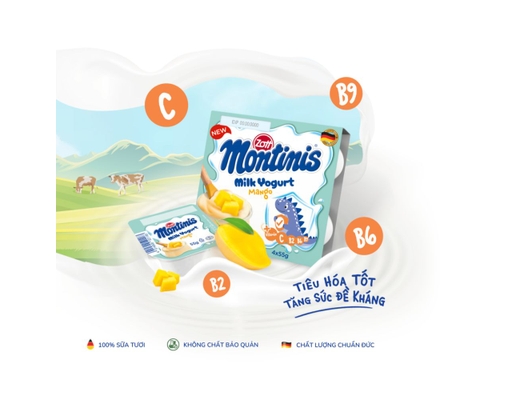 Lốc 4 Hộp Sữa Chua Ăn Zott Montinis Vị Xoài 55g Montinis ảnh 2
