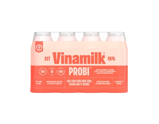 Lốc 4 Sữa Chua Uống Probi Hương Đào Ít Đường 130ml Probi ảnh 0