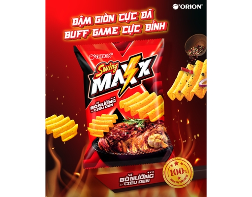 Snack Swing Max Vị Bò Nướng 125g Orion ảnh 2
