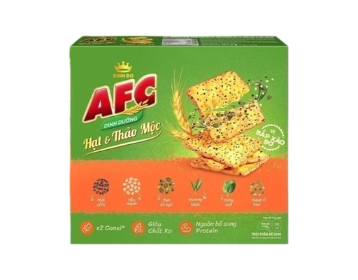 Bánh Hạt Thảo Mộc Vị Bắp Xào Bơ 261.6g AFC ảnh 1