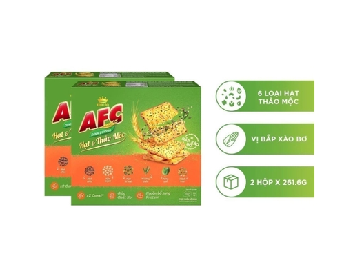 Bánh Hạt Thảo Mộc Vị Bắp Xào Bơ 261.6g AFC ảnh 2