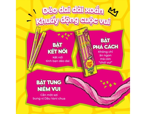 Kẹo Dẻo Trái Cây Chupa Chups Sour Belt 50g Perfetti Van Melle ảnh 2