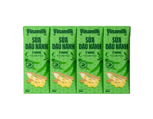 Lốc 4 Hộp Sữa Đậu Nành Vinamilk 180ml Vinamilk ảnh 0