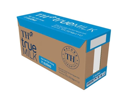 Thùng 12 Hộp Sữa Tươi Tiệt Trùng Ít Đường TH True Milk 1L TH True Milk ảnh 0