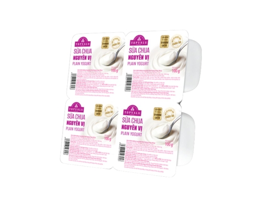Lốc 4 Hũ Sữa Chua Nguyên Vị 100g TOPVALU ảnh 0