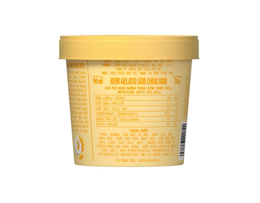 Kem Gelato Sữa Chua Xoài 90ml Vinamilk ảnh 2