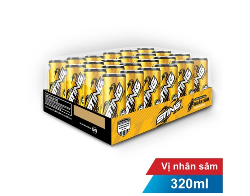 Thùng 24 Nước Tăng Lực Gold Lon 320/330ml Sting ảnh 0