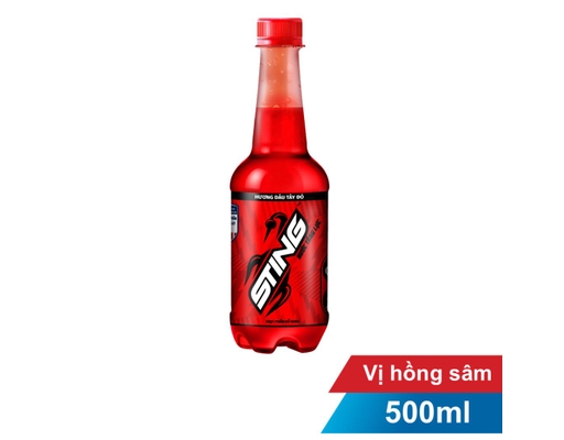 Nước Tăng Lực Đỏ Chai Pet 500ml Sting ảnh 0