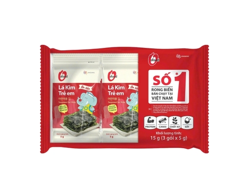 Lốc 3 Gói Lá Kim Cho Trẻ Em 5g O'Food ảnh 0