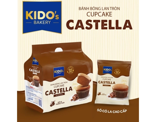 Bánh Cupcake Castella Socola 120g Kido ảnh 1