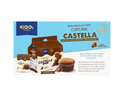 Bánh Cupcake Castella Socola 120g Kido ảnh 2