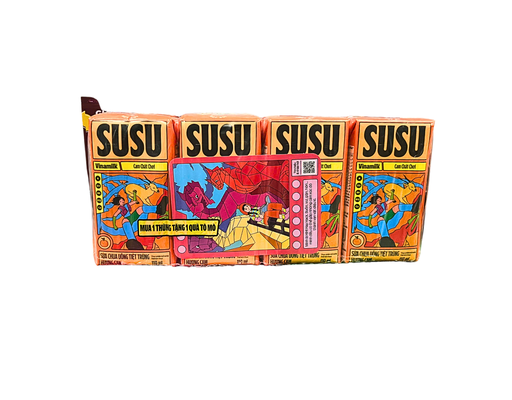 Lốc 4 Sữa Chua Uống Hương Cam 110ml Susu ảnh 1