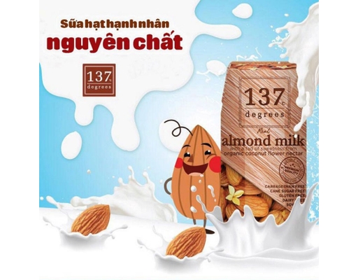 Lốc 3 Hộp Sữa Hạt Hạnh Nhân Không Đường 137 Degrees 180ml 137 Degrees ảnh 3