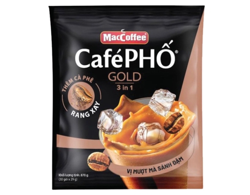 Cà Phê Sữa Hòa Tan Cafe Phố Gold 29g x 30 Maccoffee ảnh 0