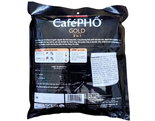 Cà Phê Sữa Hòa Tan Cafe Phố Gold 29g x 30 Maccoffee ảnh 1