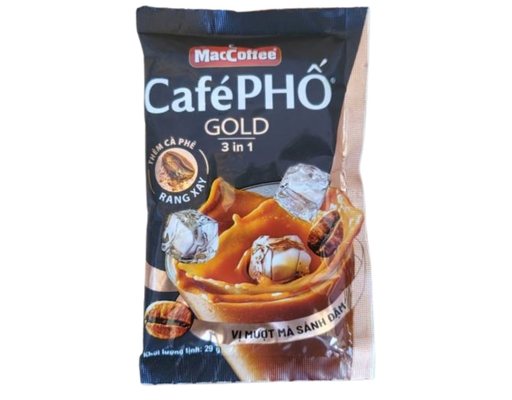 Cà Phê Sữa Hòa Tan Cafe Phố Gold 29g x 30 Maccoffee ảnh 2